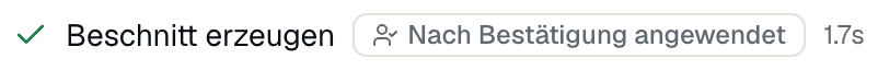 Beschnitt erzeugen Nach Bestätigung angewendet 1.7s